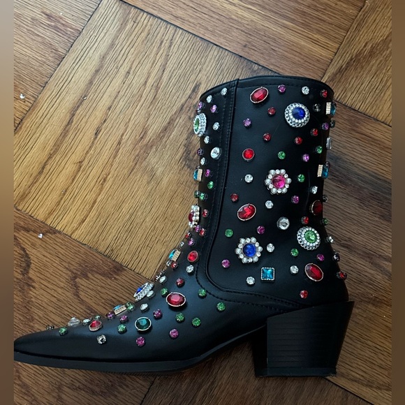 Azalea Wang Studded Boots Size 7 - Picture 4 of 9